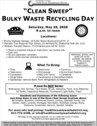 Spring 'Clean Sweep' Bulky Waste Recycling Day